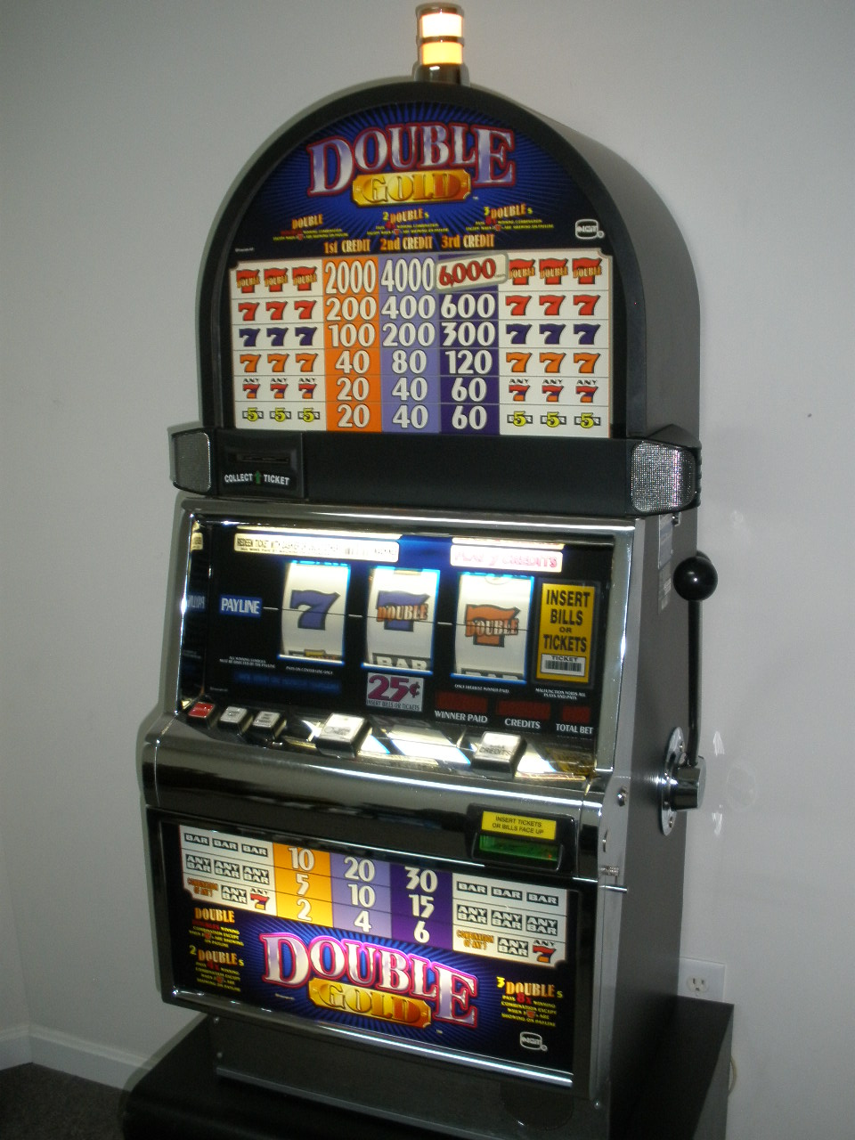 Double gold slot machine payouts